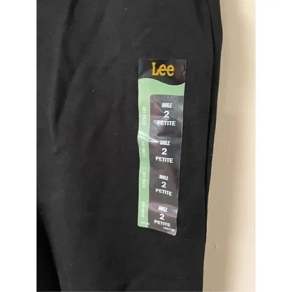 Brand New Lee Ultra Lux Any Wear Pants Women's Size: 2 Petite Unionall Black - Picture 2 of 5